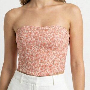 American Eagle Floral Corset Top Small